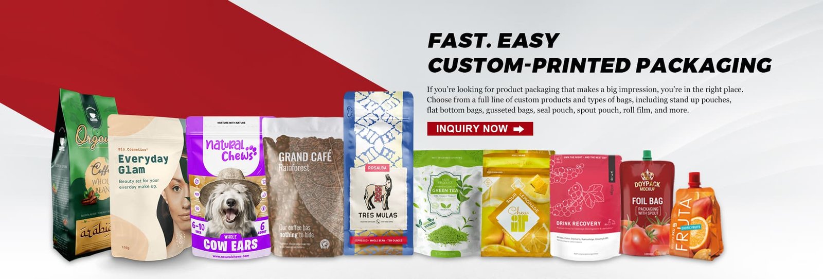 FAST. EASYCUSTOM-PRINTED PACKACING