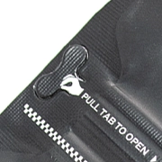 Easy tear-off zipper for resealable custom cannabis packaging