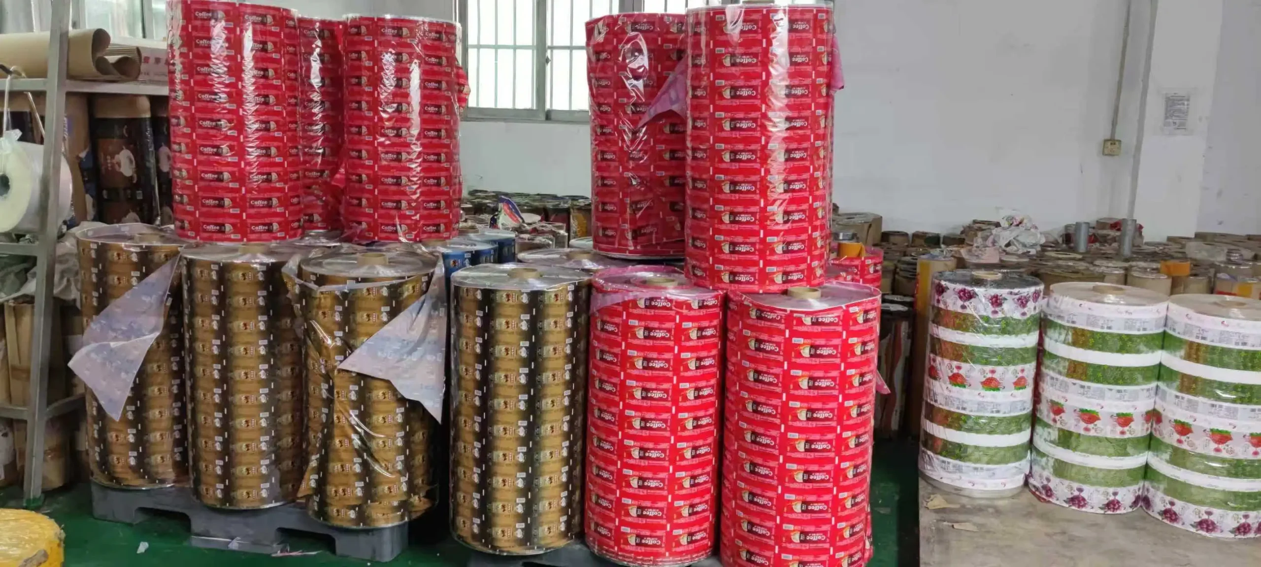 Printed flexible packaging film rolls at Runlong Pack