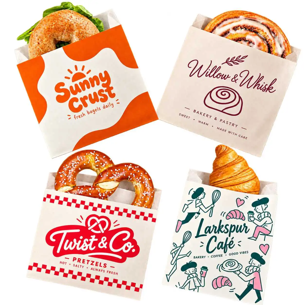 Custom bakery paper bags and food packaging solutions