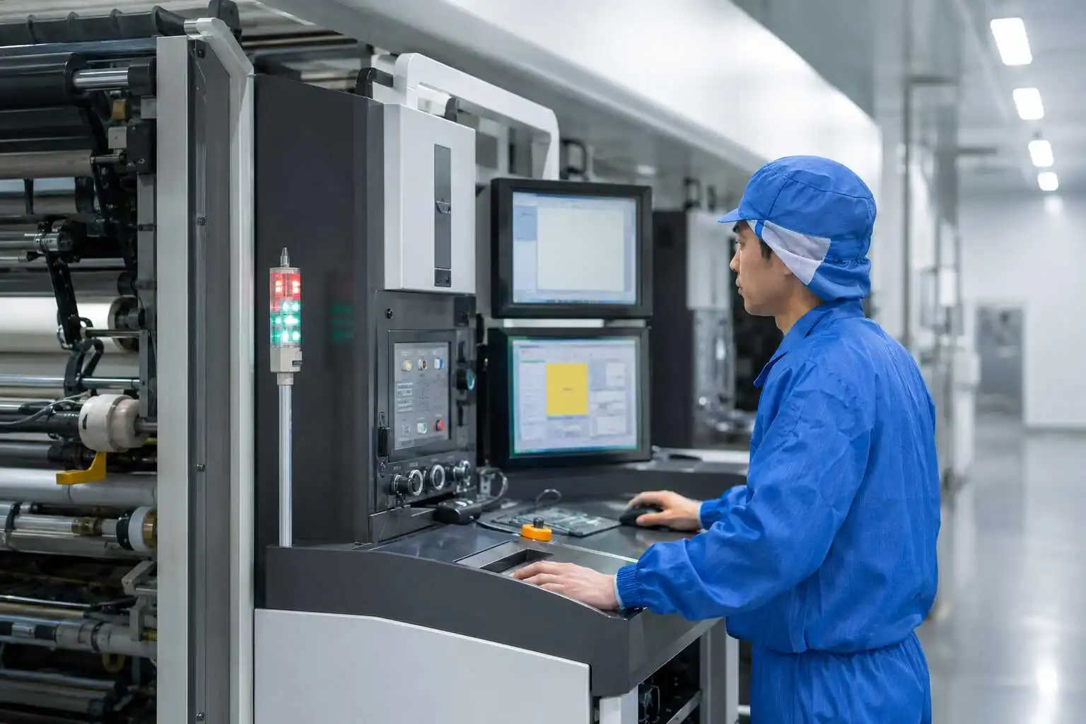 Flexible packaging printing quality control during manufacturing process