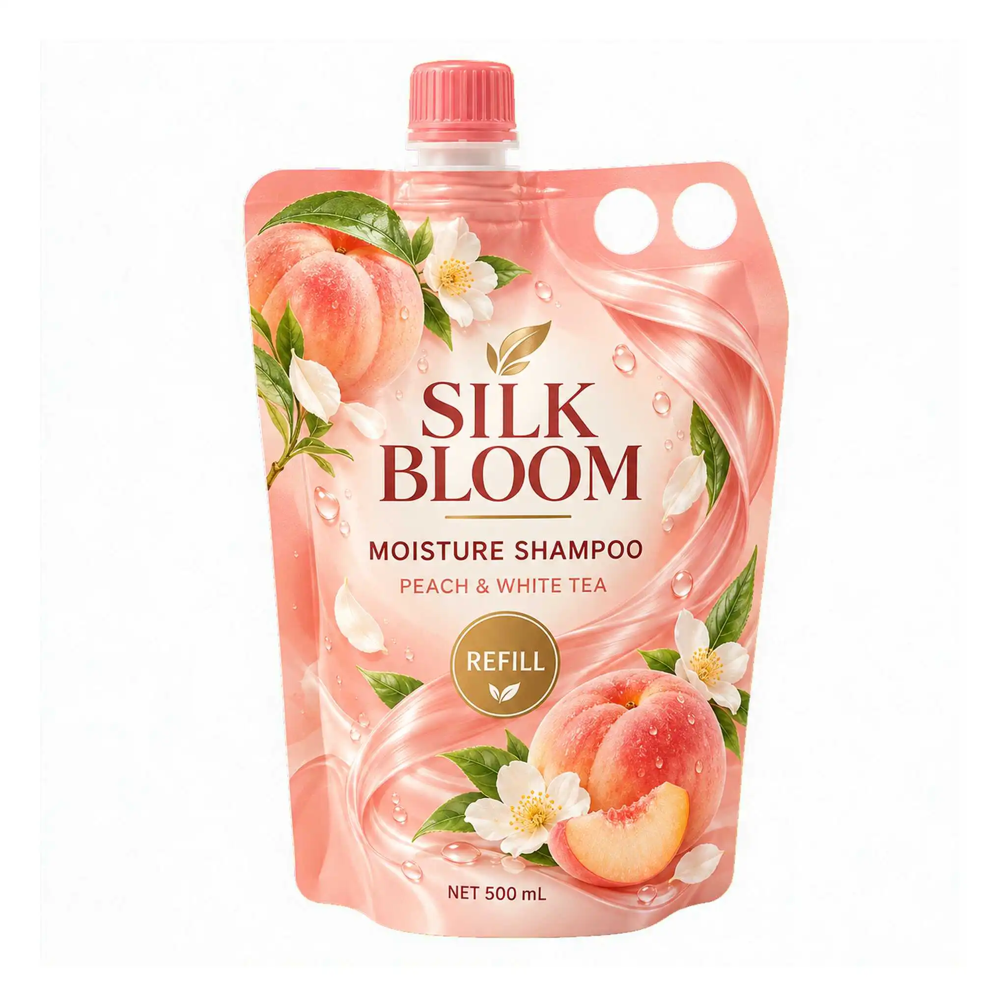 Custom shampoo refill spout pouch 500ml