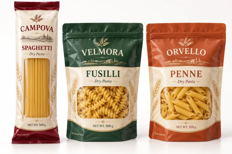 Custom Dry Pasta Packaging Bags