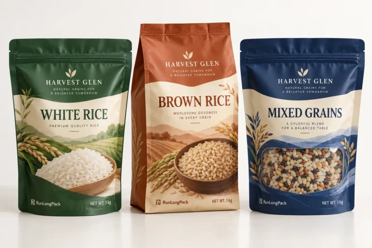 Custom Resealable Rice Packaging Bags